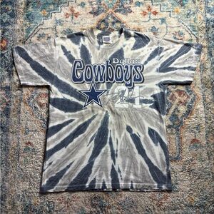 Vintage NFL Dallas Cowboys Deion Sanders Tye Dye T-shirt Large